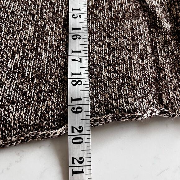 Eileen Fisher brown ecru linen blend marled sweater Small - Picture 5 of 7